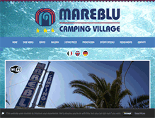 Tablet Screenshot of campingmareblu.com